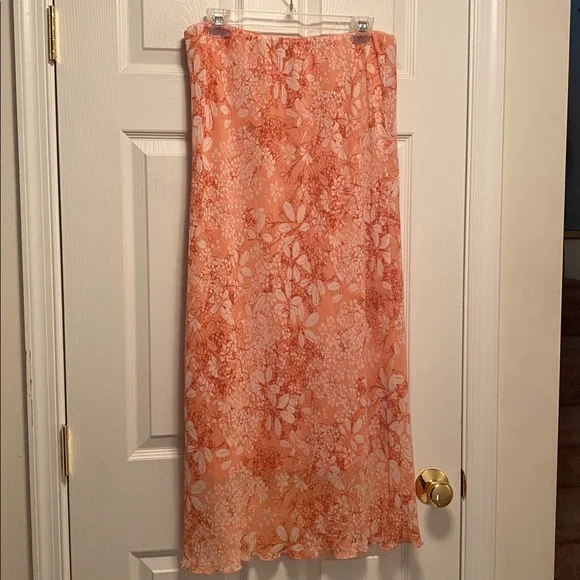 Wild Fable Floral Peach Maxi Skirt…size XL - Picture 2 of 4